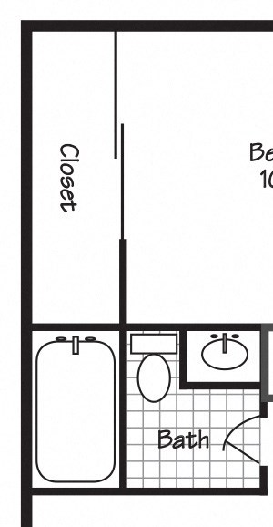 Forest Ridge One Bedroom One Bathroom Floor Plan Forest Ridge One Bedroom One Bathroom Floor Plan